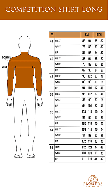 Tall Men's Clothing Size Chart