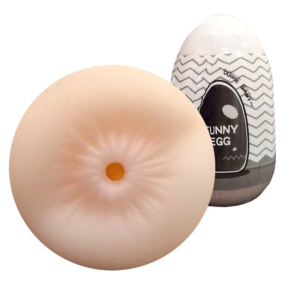 Masturbateur Funny Egg - Œuf Avec Orifices Vagin, Anus, Bouche Réaliste Pour Homme