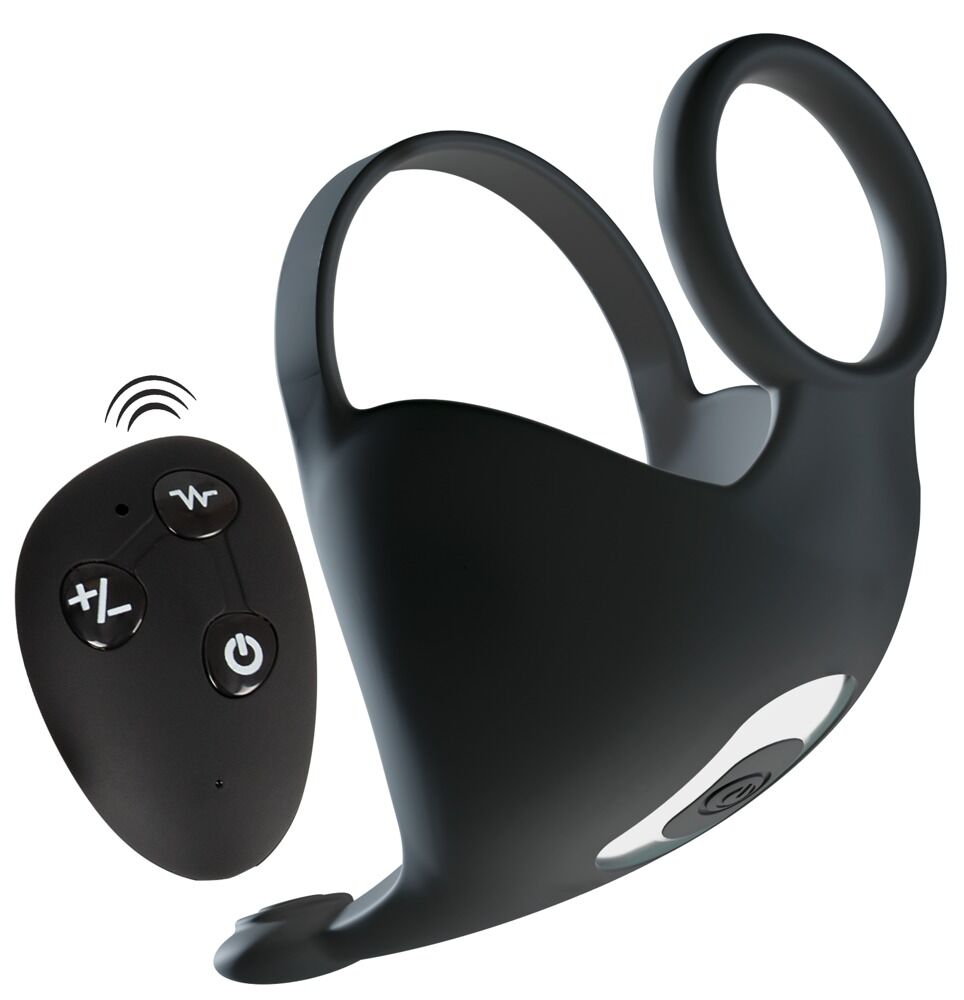 Anneau Pénien Vibrant - Cockring En Silicone Noir, Sextoy Unisexe, Neuf