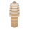 Low quality preview for Pieces Sesilje Ls T-Neck Knit Dress Birch Stripes Nomad