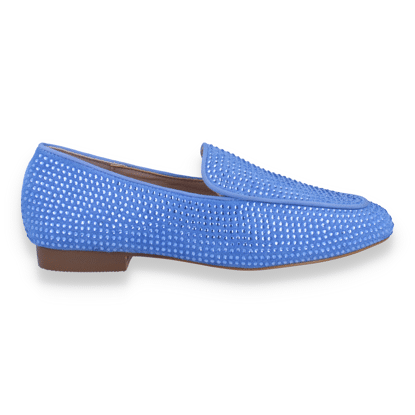 Double Heart Dames Mocassin Blauw
