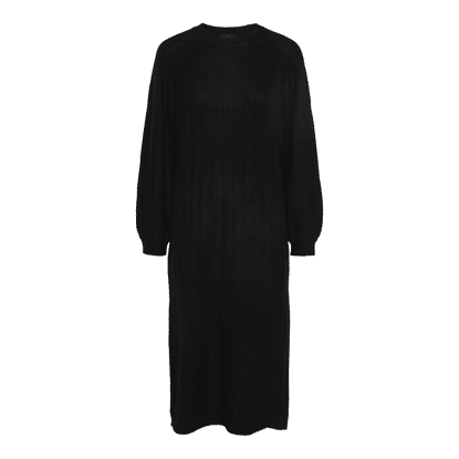 Pieces Pcmaggy Ls Knit Dress Black