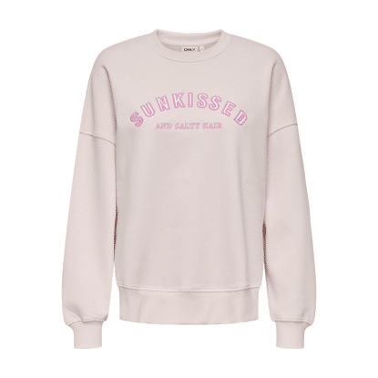 Only Onllilla Ls Satin O-Neck Swt Mauve Chalk Sunkissed