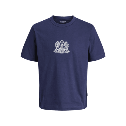 Jack&Jones Jorcambridge Emb Tee Ss Crew Neck Ocean