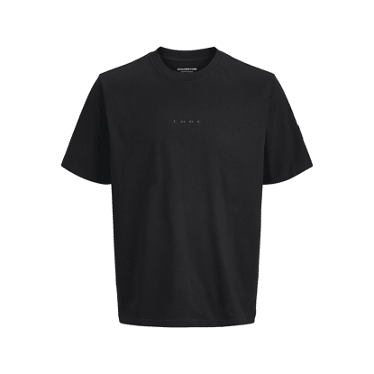 Jack&Jones Jcopoint Badge Tee Ss Crew Neck Black