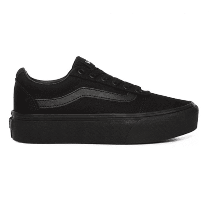 Vans Dames Wm Ward Platform Canvas Black