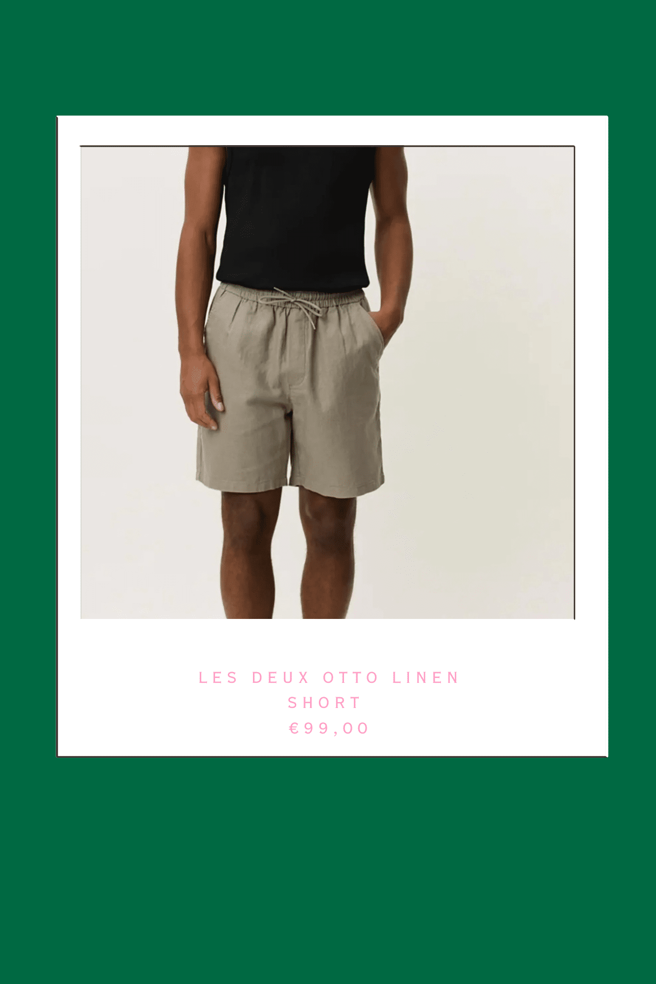 Les Deyx Otto Linen Short Sand Men 