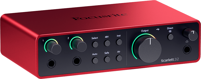 Focusrite Scarlett 4d gen SOLO-STUDIO (incl headphone & mic)