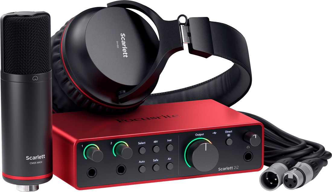 Focusrite Scarlett 4d gen SOLO-STUDIO (incl headphone & mic)