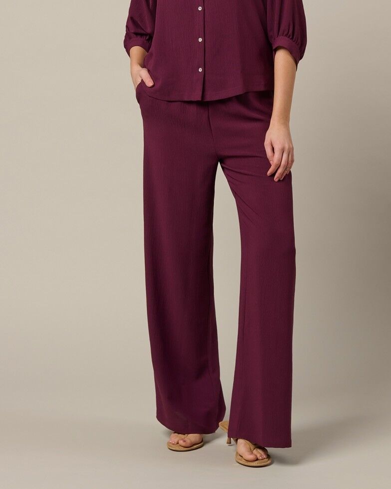 JOSEPH RIBKOFF 263612 Scuba Jersey Broek | Wide Leg Dames
