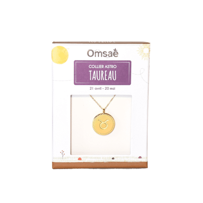 Collier Signe astrologique Taureau- Omsaé