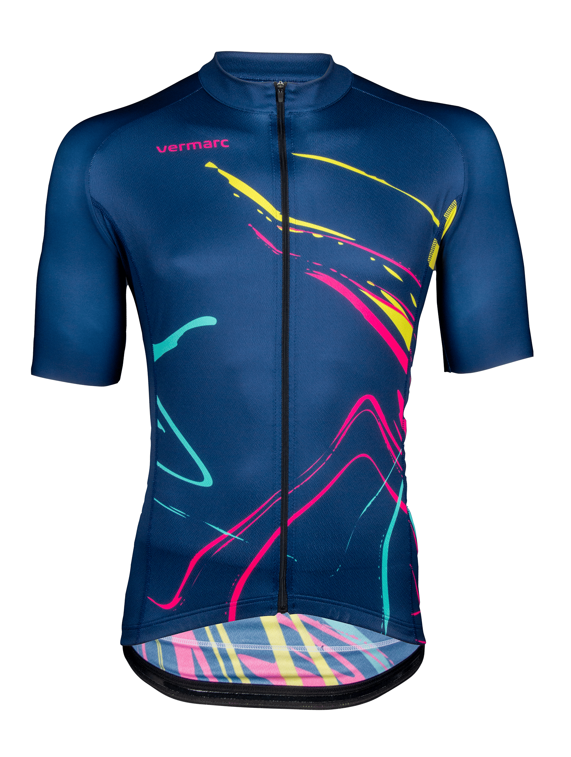 Maillot Cycliste Vintage Quick Step Innergetic Par Vermarc – Homme Taille M, Manches Courtes Bleu