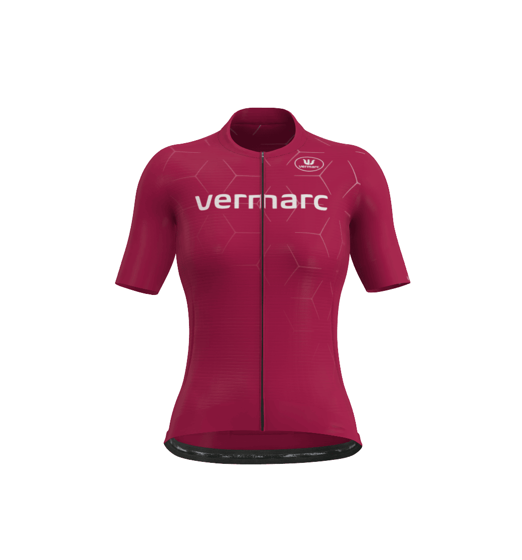 Maillot Cycliste Vermarc Vintage – Adulte Taille M, Polyester, Zip Intégral, Multicolore