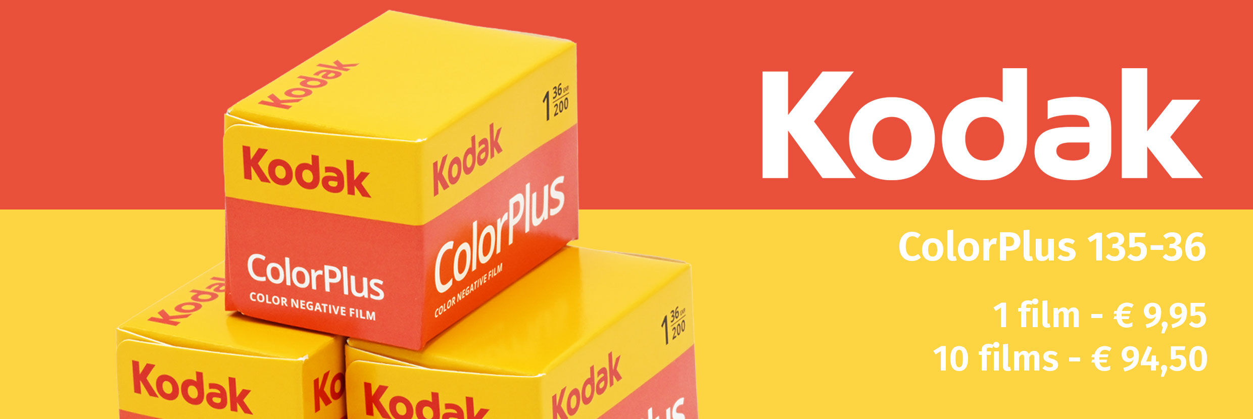 Kodak ColorPlus 35mm film met 36 opnames nu aan een extra voordelige prijs!