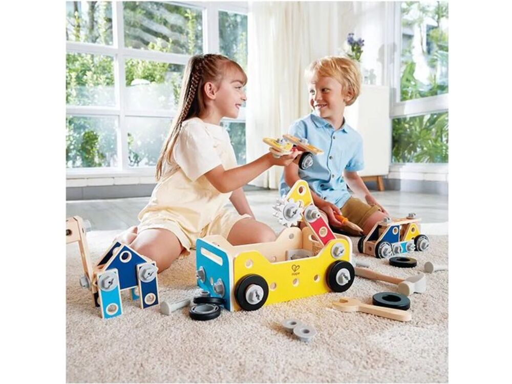 HOMCOM Kinderwerkbank Werkbank Werkbank Tafel Met 55 Accessoires Rollenspel Speelgoed Voor Kinderen Van 3 T M 6 Jaar~13ovjq84gig01