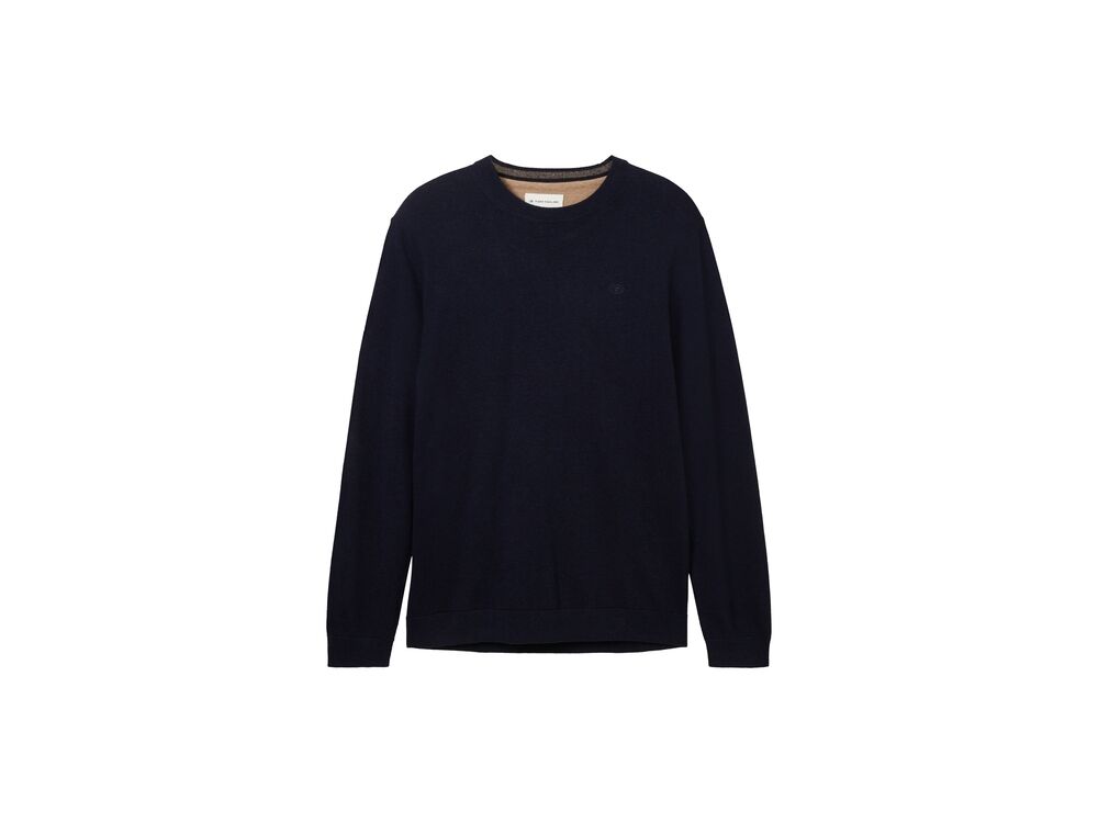 KNITTED NAVY MELANGE
