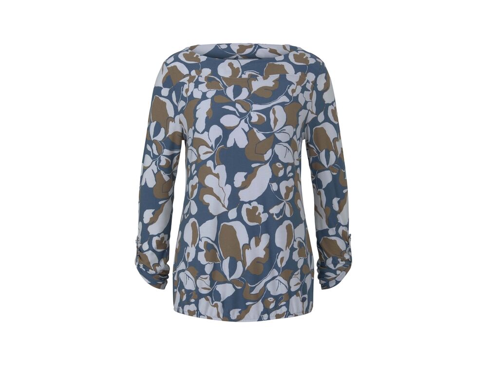 BLUE SEPIA FLORAL DESIGN