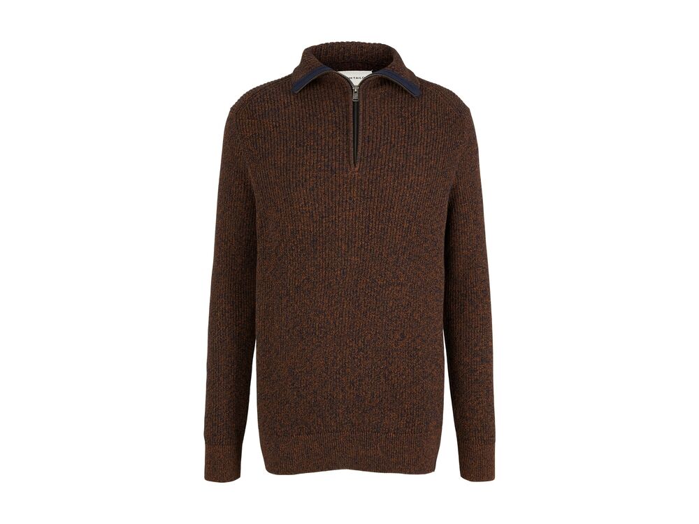 NAVY BROWN MOULINE