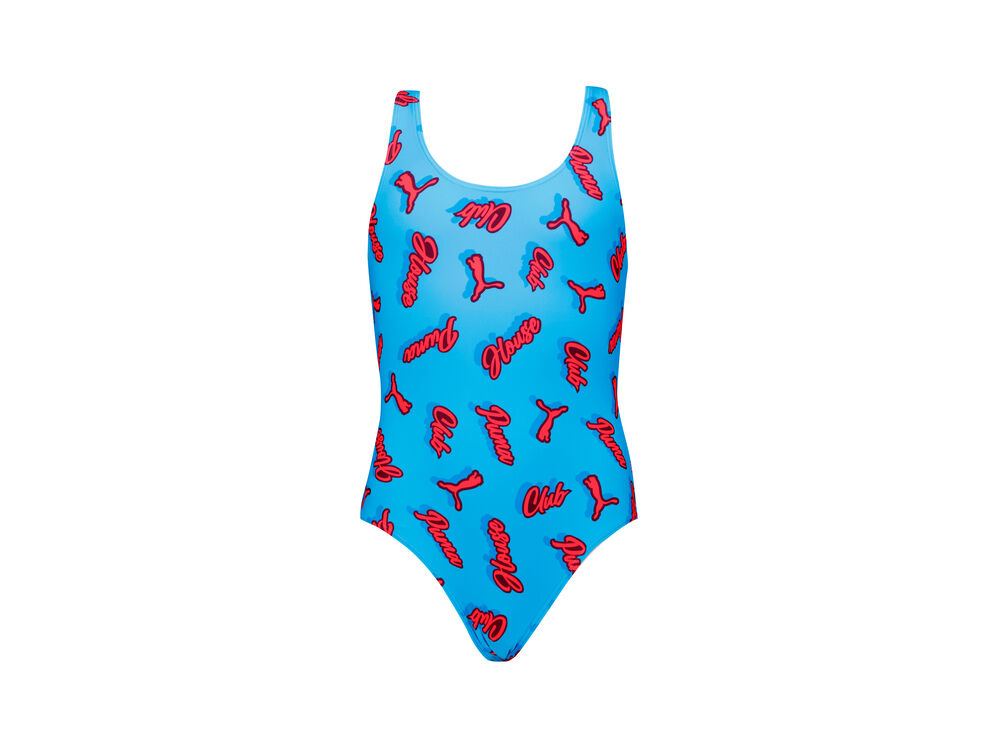 BLUE / BRIGHT RED