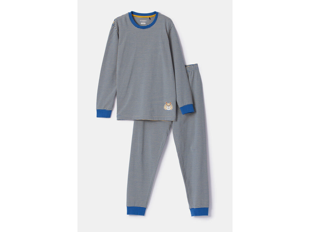 BLAUW GEEL STREEP