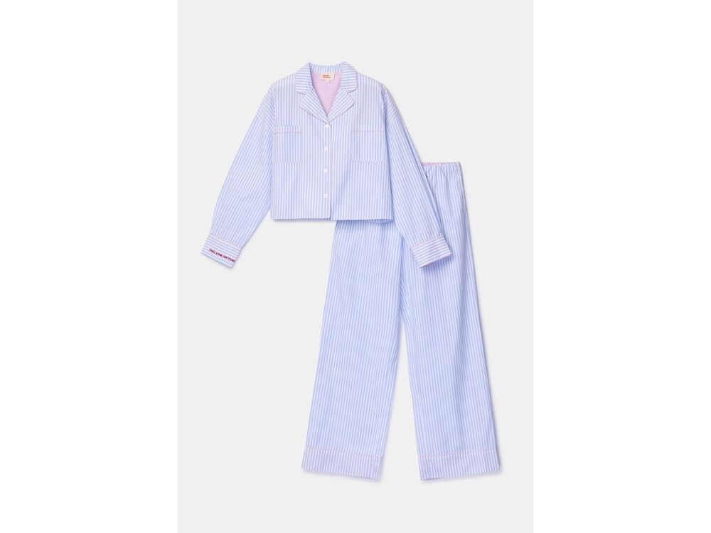 BLAUW GESTREEPT