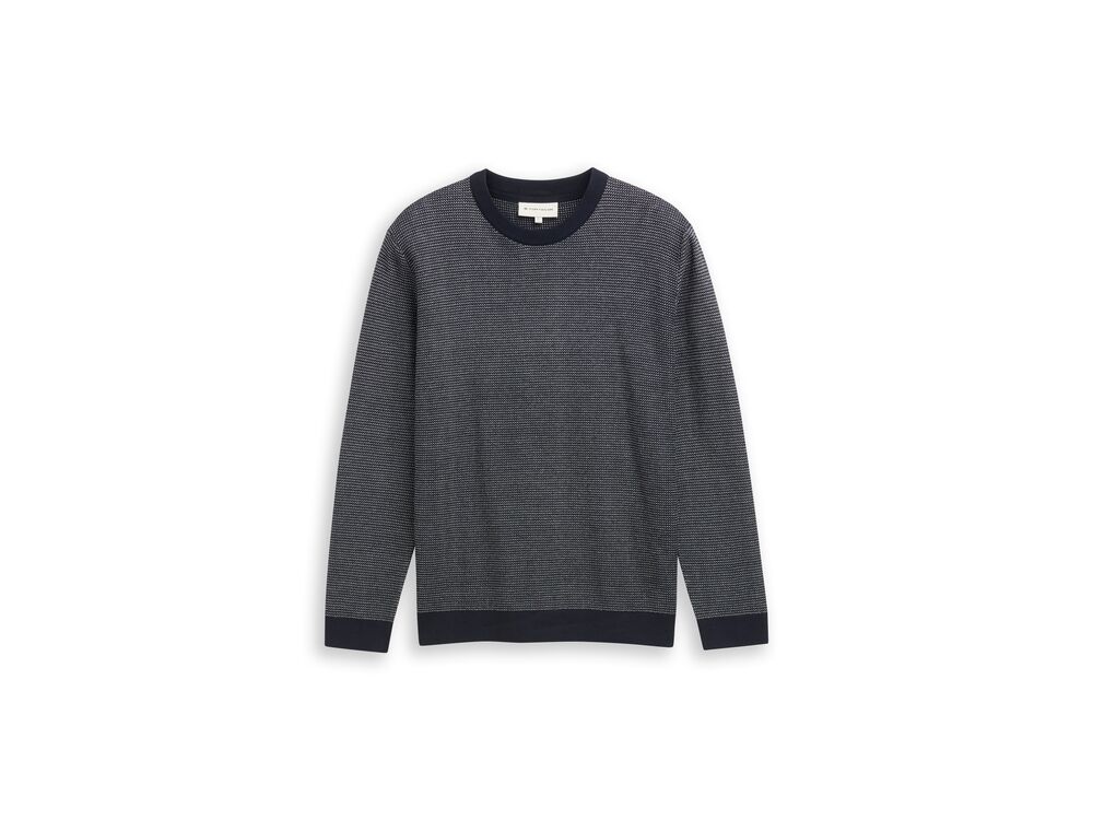 NAVY OFFWHITE DOT STRIPE