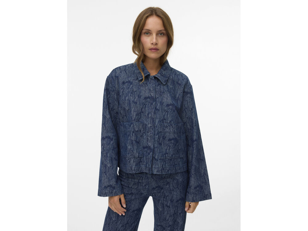 DARK BLUE DENIM JACQUARD