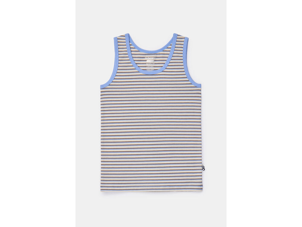 BRUIN-BLAUW GESTREEPT