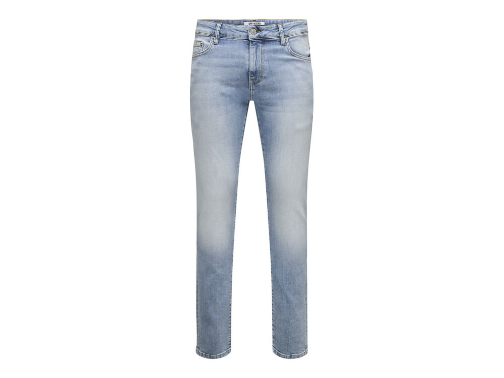 LIGHT BLUE BLEACHED DENIM