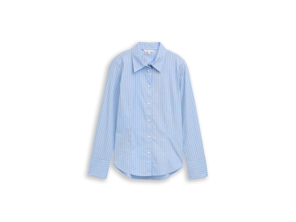 BLUE WHITE POPLIN STRIPE