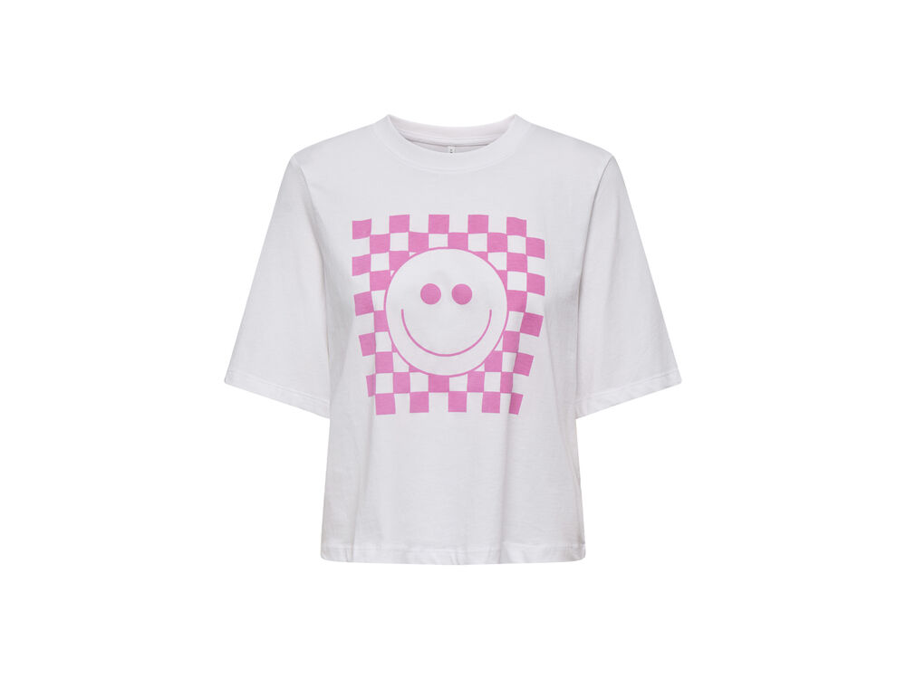 BRIGHT WHITE CHECK SMILEY