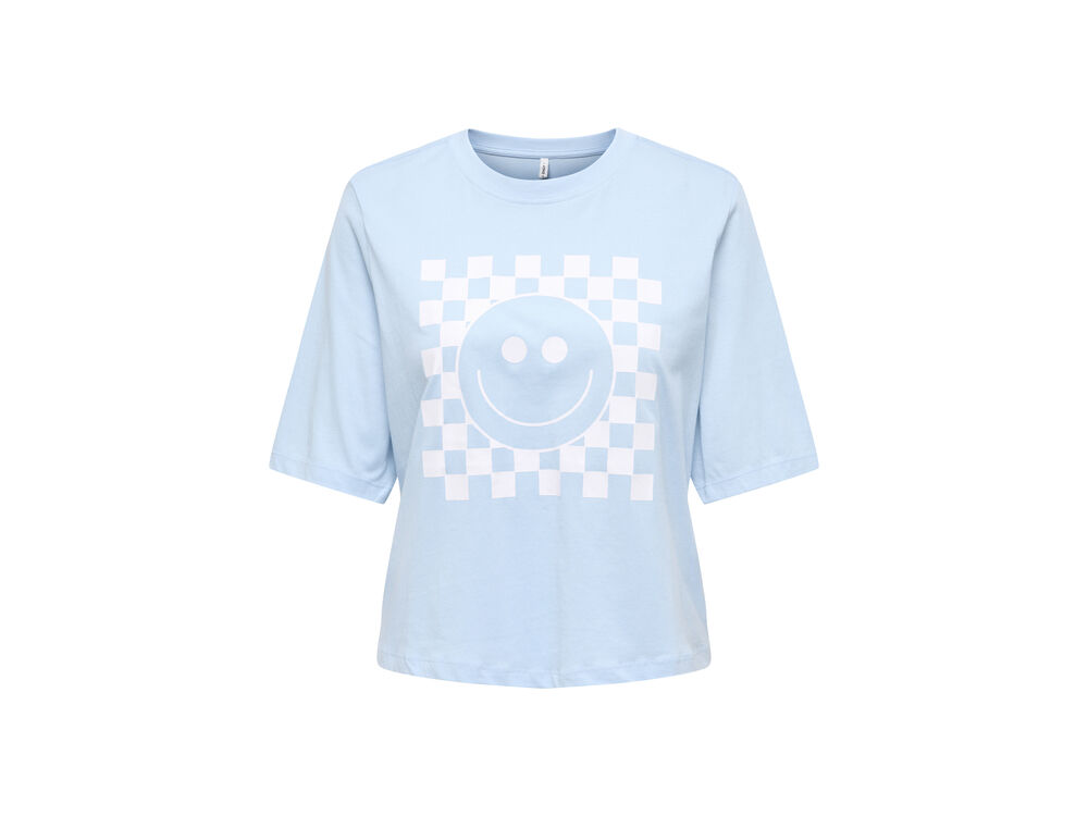 CASHMERE BLUE CHECK SMILE
