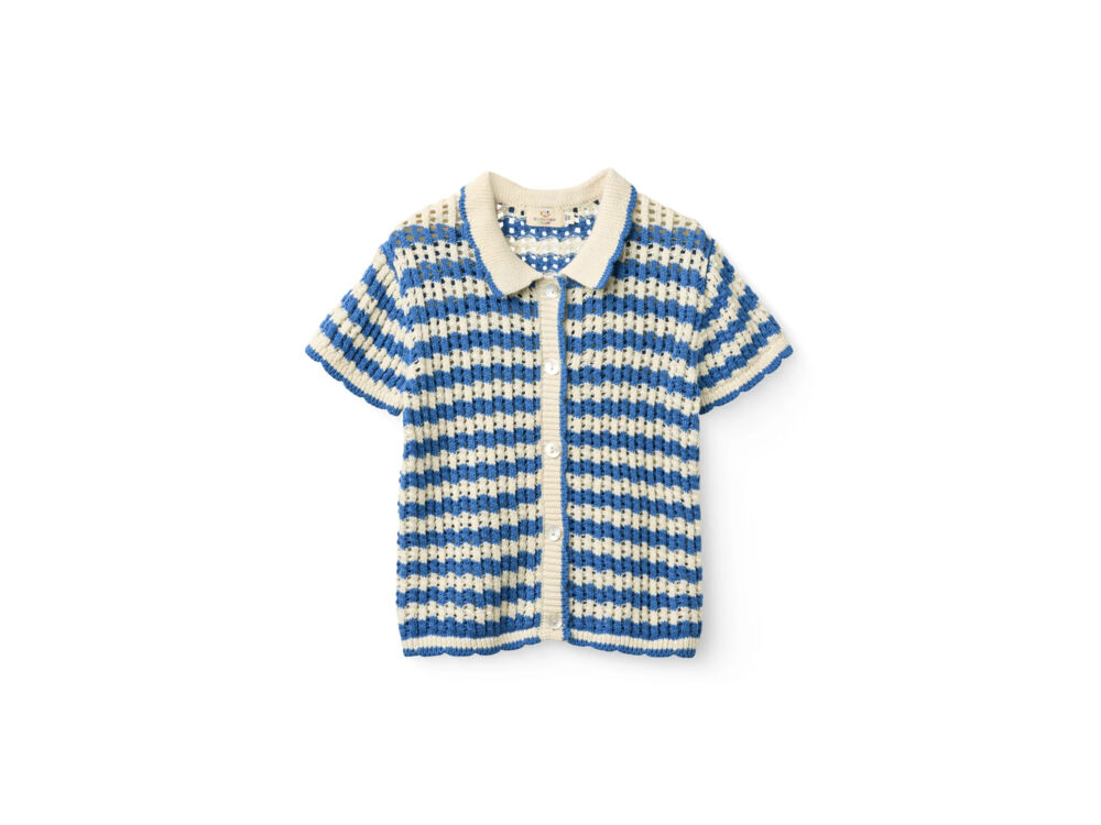 OCEAN BLUE/CREAM COMB