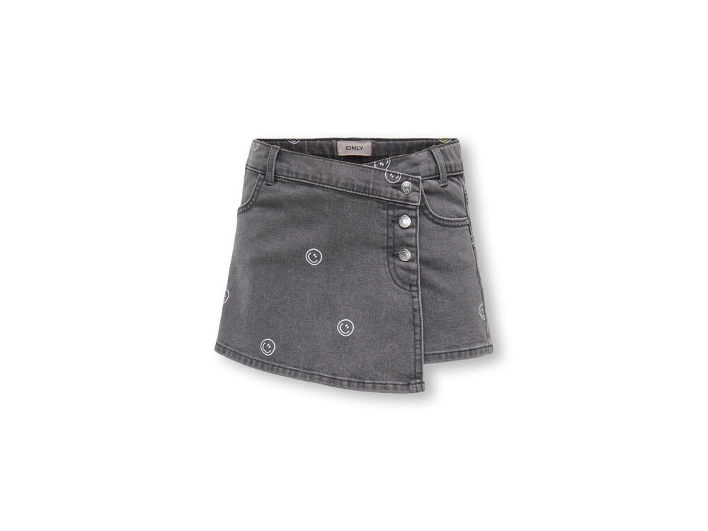 LIGHT GREY DENIM SMILEY