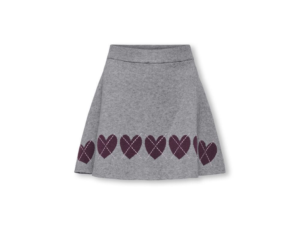 MEDIUM GREY MEL HEARTS/WI