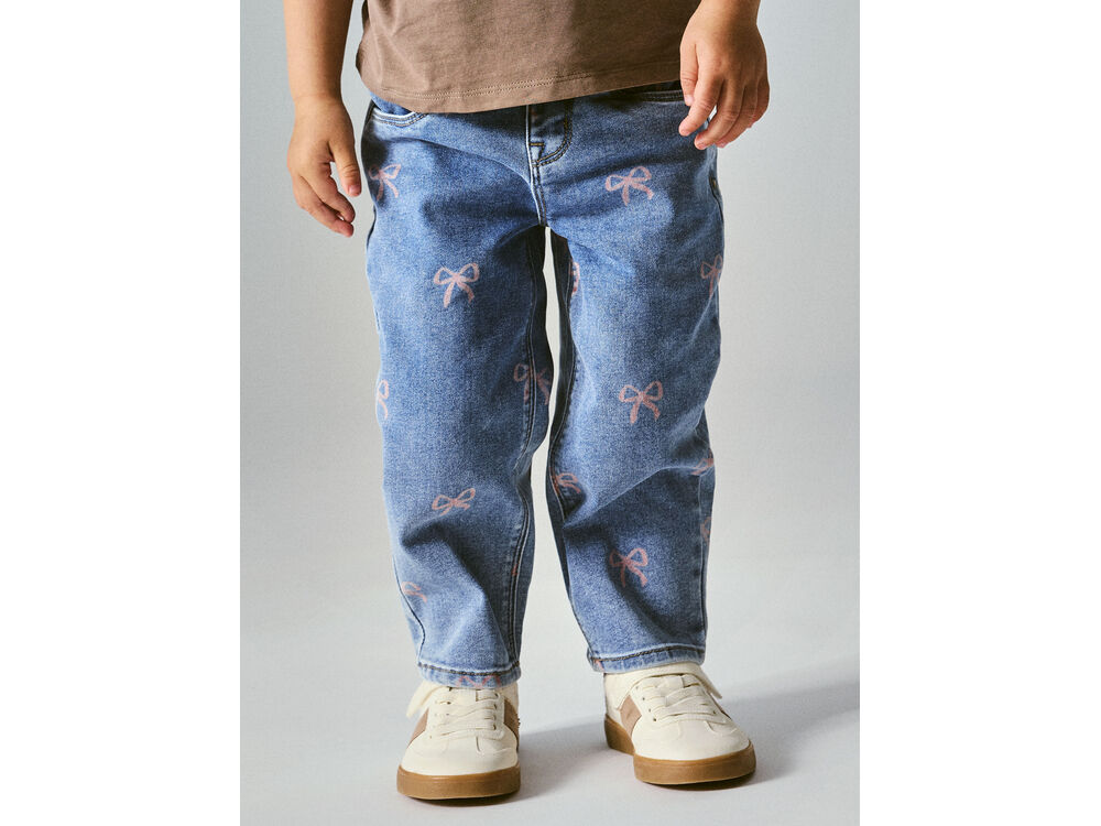 MEDIUM BLUE DENIM BOW
