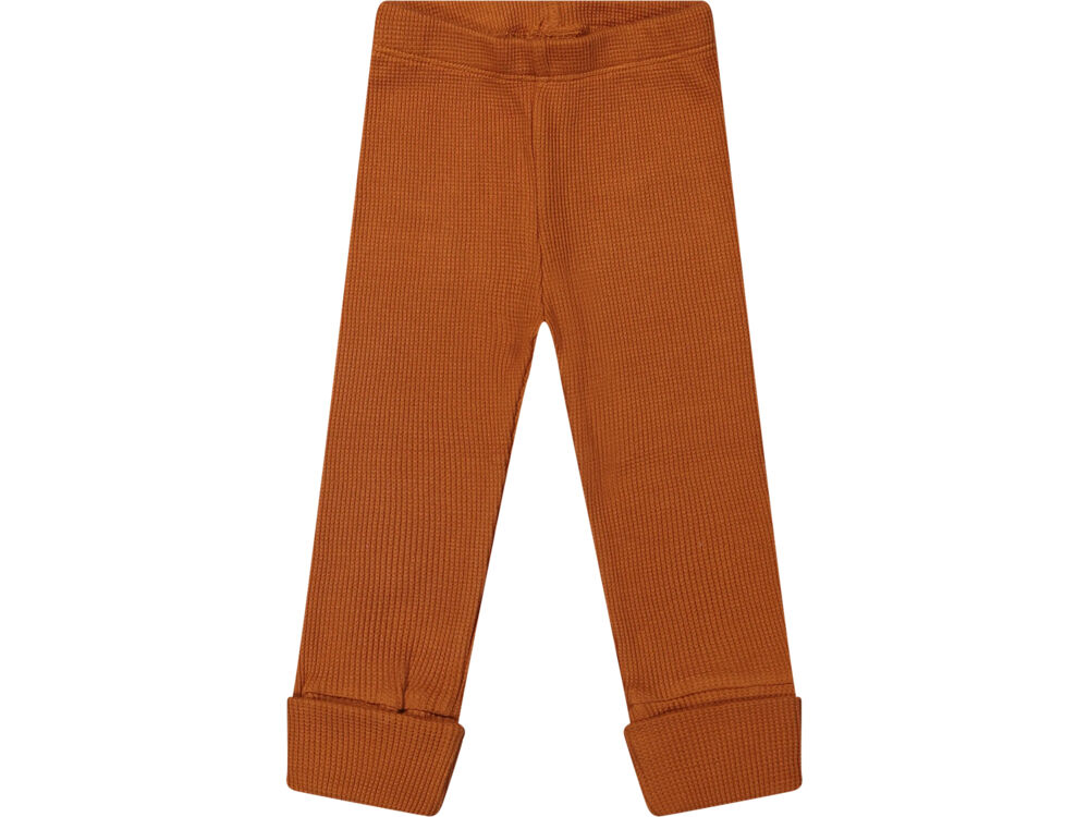 RIB WAFFLE LEATHER BROWN
