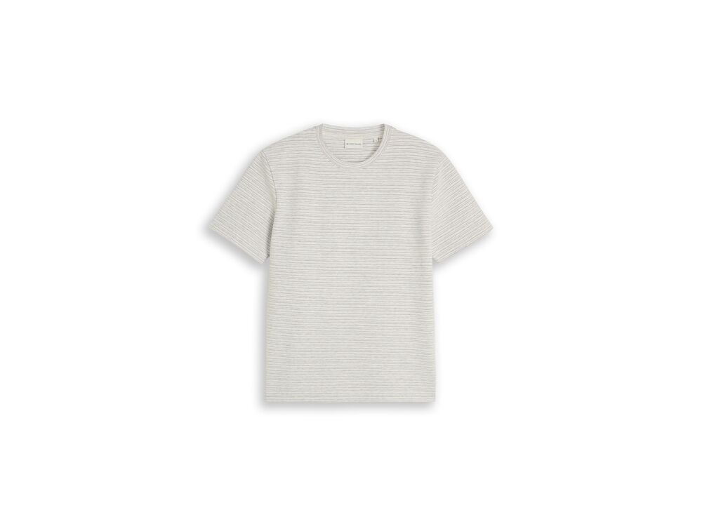 WHITE BROWN NAVY STRIPES