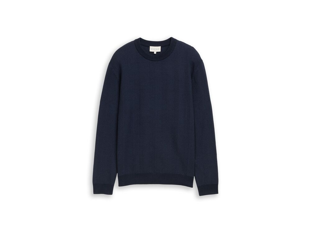 NAVY ZIG ZAG