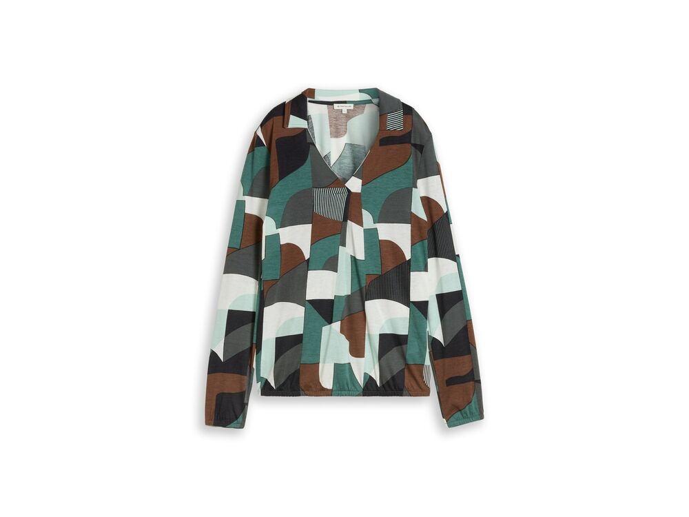 ABSTRACT GREEN CAMEL PRIN