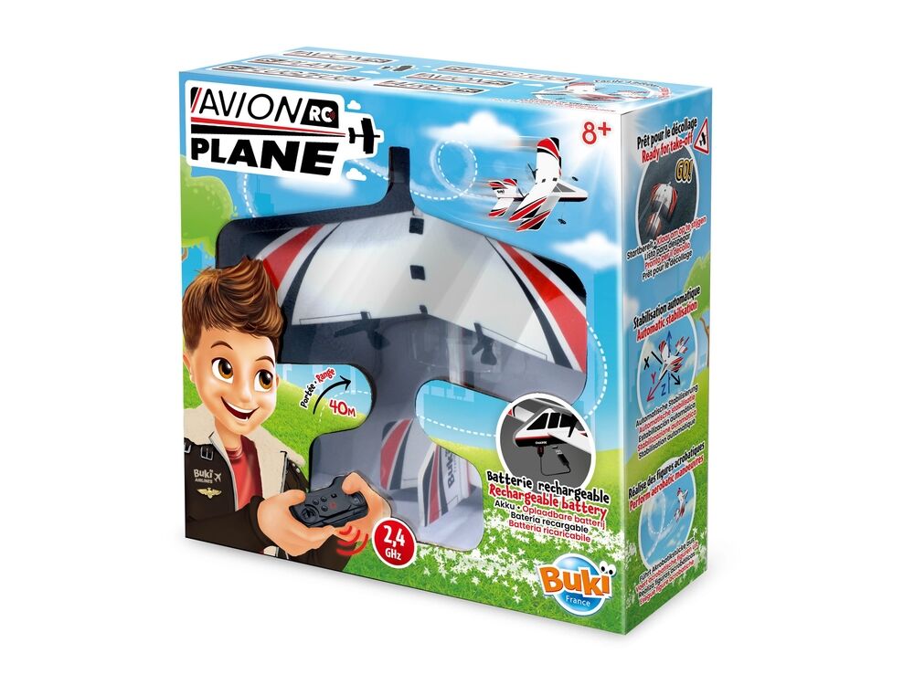 RedCrab Vliegtuig, speelgoed, vliegtuigen, voertuigen, auto, doe-het-zelf, helikopter, speelgoed met accessoires, helling en auto, cadeau voor kinderen vanaf 3 jaar