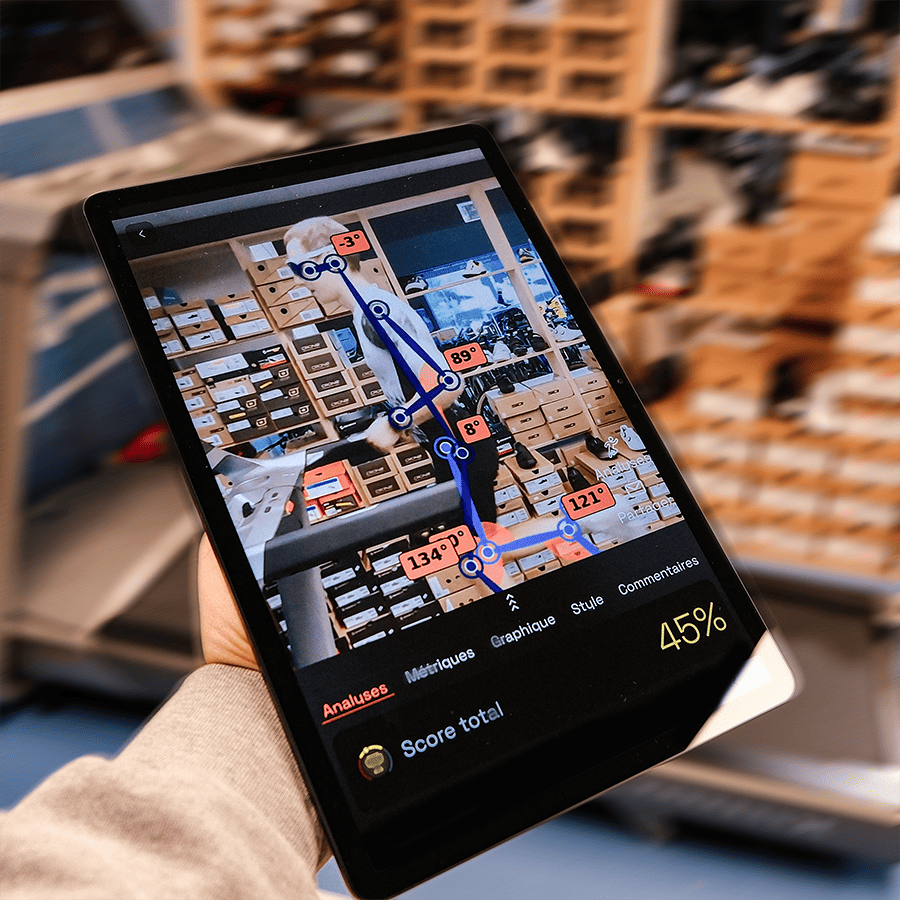 Analyse de foulée OCHY gratuite sur tablette au magasin UrbanTriSports à Wezembeek-Oppem