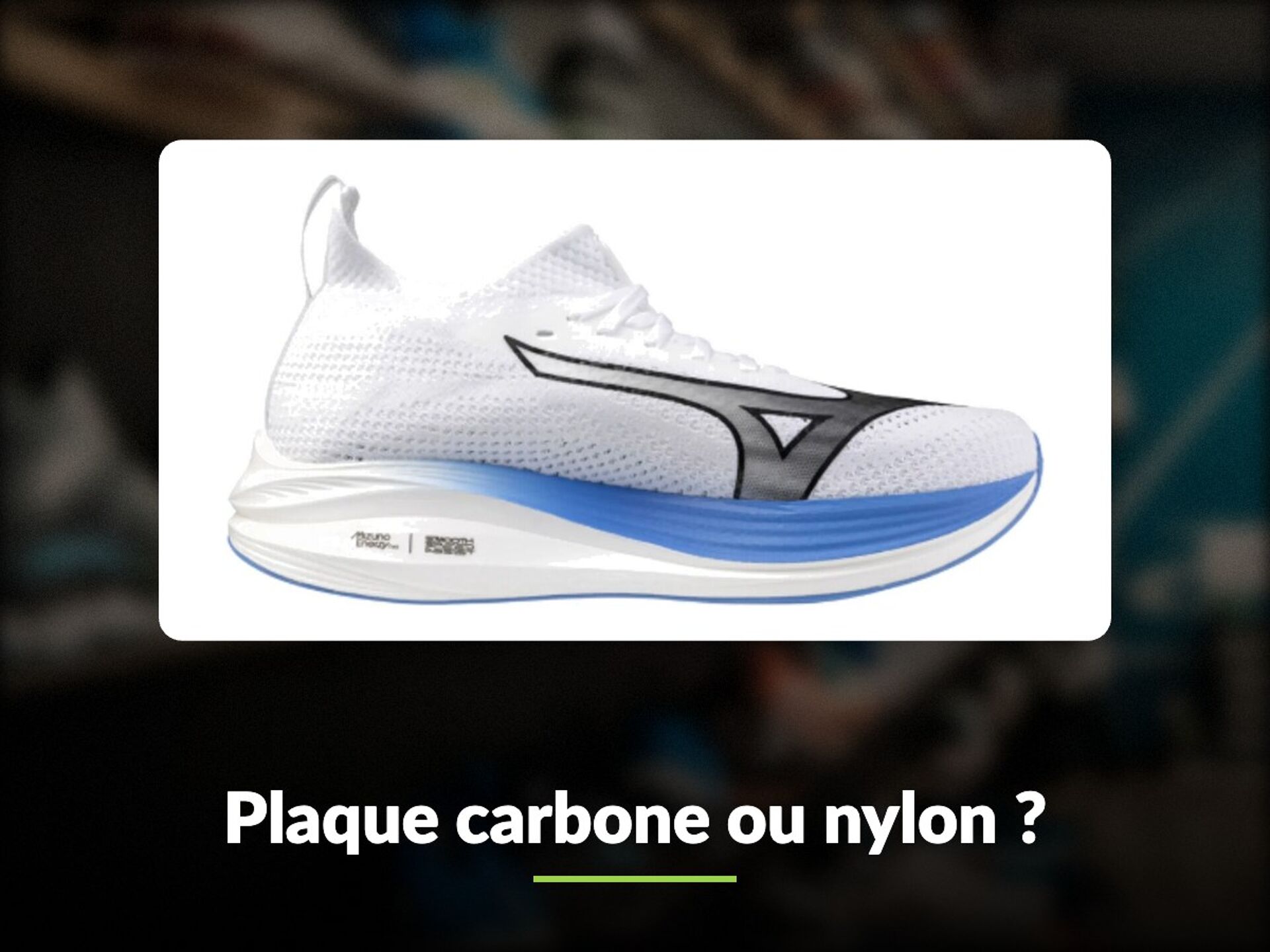 Chaussure de course à pied à plaque carbone pour le triathlon