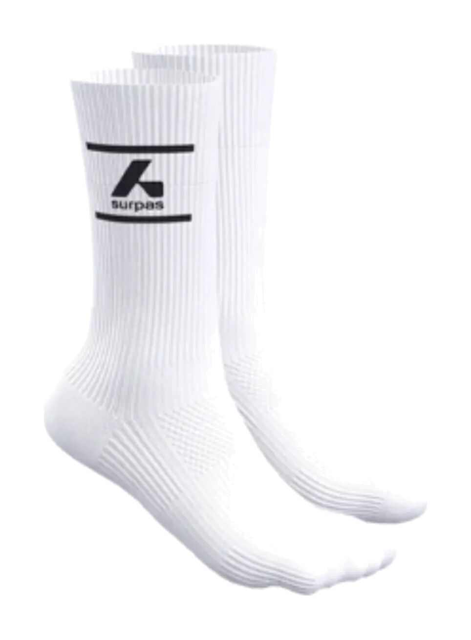 Surpas Pace High Socks – Blanc / Noir