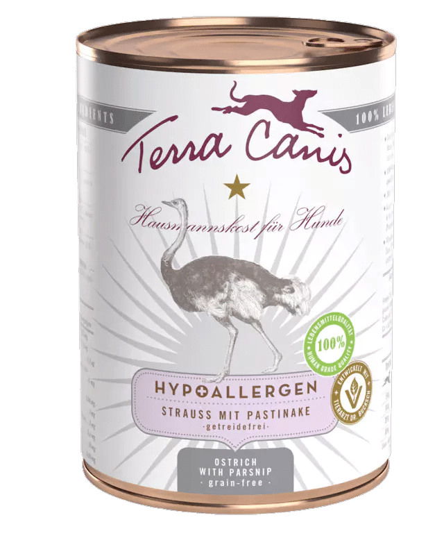 Terra Canis Kangoeroe met pastinaak - Hypoallergeen natvoer, 800g I Premium hondenvoer in 100% levensmiddelkwaliteit van alle grondstoffen I Allergeearm, granen- & glutenvrij