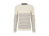 CREME NAVY STRUCTURED STR