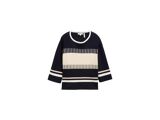 NAVY KNIT STRIPE DESIGN