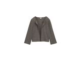 BLACK KNIT STRUCTURE STRI