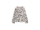FLOWER PRINT ON MELANGE