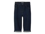 DARK BLUE DENIM UNWASHED